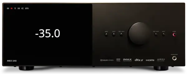 Anthem MRX-540 8K 5.2 Black for home audio and speaker systems