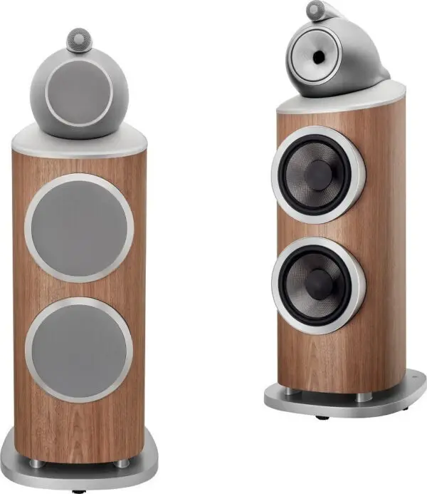 Bowers & Wilkins 801 D4 Satin Walnut (Pair) for home audio and speaker systems