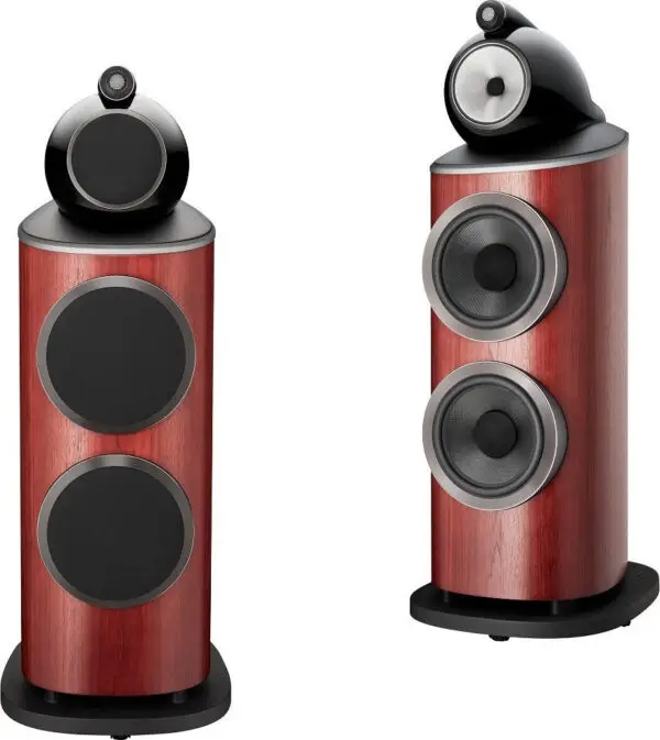 Bowers & Wilkins 801 D4 Satin Rosenut (Pair) for home audio and speaker systems