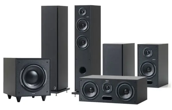Elipson Horus Black Cinema 5.1 for home audio and speaker systems
