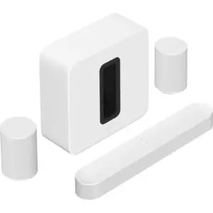 Sonos Era 100 Premium Immersive Set with Sub & Beam White for home audio and speaker systems