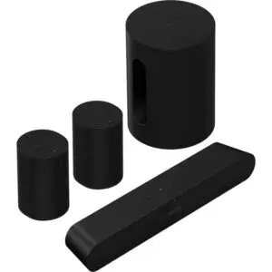 Sonos Era 100 Immersive Set with Sub Mini & Ray Black for home audio and speaker systems