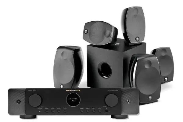 Focal Sib Evo Dolby Atmos 5.1.2 & Marantz Cinema 70s Black for home audio and speaker systems