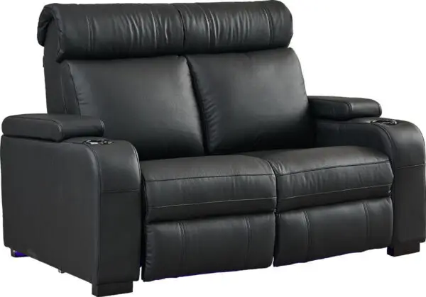 Lumene Hollywood Luxury III Love Chair (Leather) - 2 seats for home audio and speaker systems