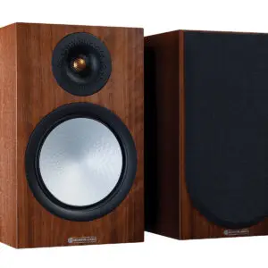 Monitor Audio Silver 100 Natural Walnut (Pair) for home audio and speaker systems