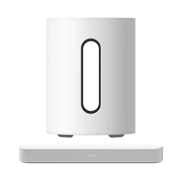 Sonos 3.1 Set Beam Gen2 & Sub Mini White for home audio and speaker systems