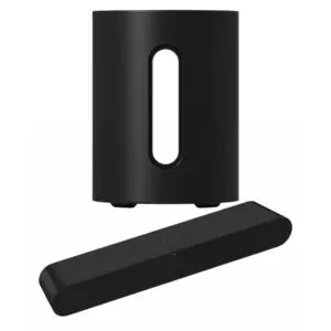 Sonos Ray Entertainment Set & Sub Mini Black for home audio and speaker systems