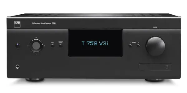 NAD T 758 V3i Black for home audio and speaker systems