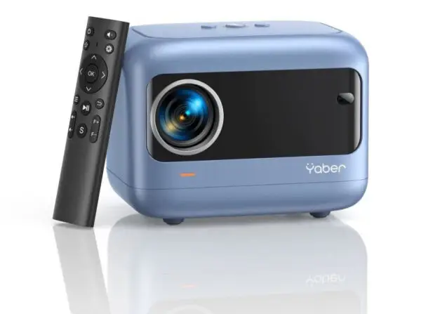 Yaber L1 Blue Ultra Mini Projector for home audio and speaker systems